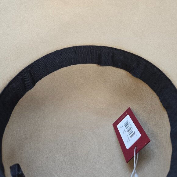 NWT Bruno Magli Wool Hat with Leather Trim - Picture 7 of 8